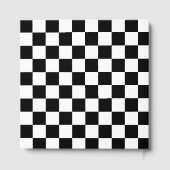 Racing Checkered Winners Flag Black en White Gastenboek (Achterkant)
