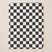Racing / Chess Pattern - zwart Sherpa Deken (Voorkant)