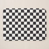 Racing / Chess Pattern - zwart Sherpa Deken (Voorkant (horizontaal))