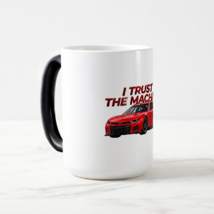 Racing Color Morph Cup Ik vertrouw de machine Magische Mok