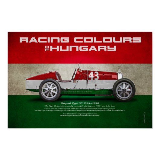Racing Colours of Hungary Perfect Poster (Voorkant)