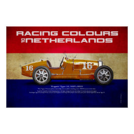 Racing Colours of Netherlands Perfect Poster
