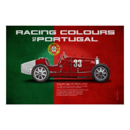 Racing Colours of Portugal Perfect Poster