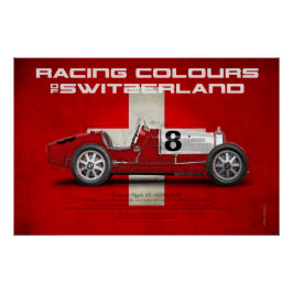 Racing Colours of Switzerland Perfect Poster