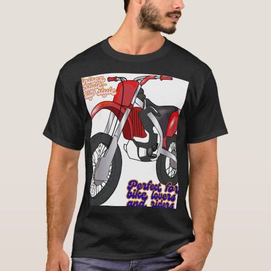 Racing Dirt Bike Art T-shirt (Voorkant)