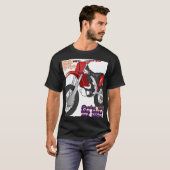 Racing Dirt Bike Art T-shirt (Voorkant volledig)