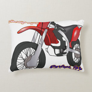 Racing Dirt Bike Kunst Accent Kussen