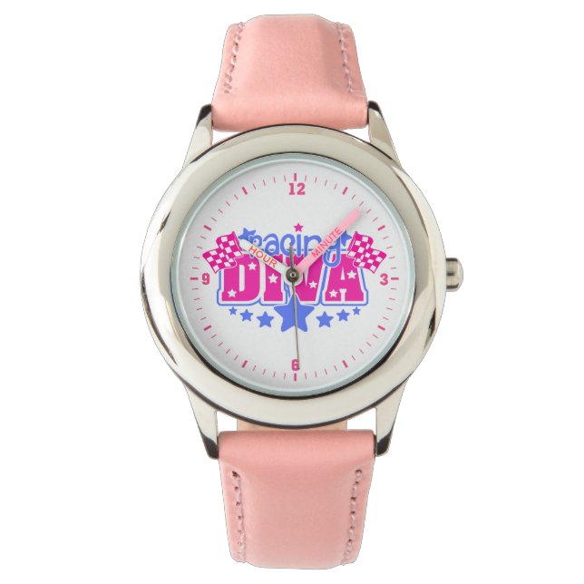 Racing Diva Girls Watches Horloge (Voorkant)