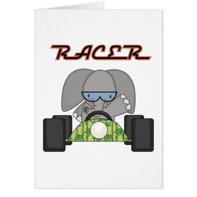 Racing Elephant T-shirts en cadeautjes (Voorkant)