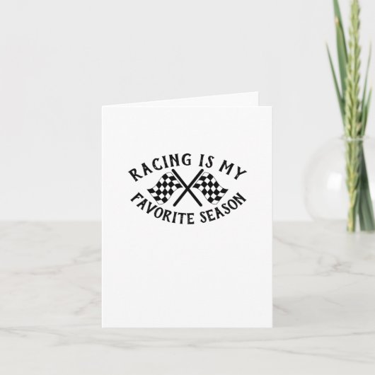 Racing Eye, mijn favoriete seizoen Art Sticker Kaart (Voorkant)
