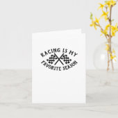 Racing Eye, mijn favoriete seizoen Art Sticker Kaart (Gele Bloem)