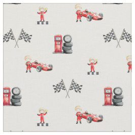 Racing f1 formula boy nursery stof