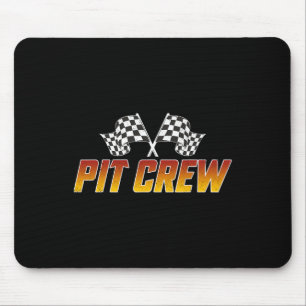 Racing Family Verjaardag Race Auto Retro Pit Crew Muismat