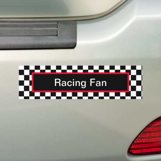 Racing Fan Bumpersticker (Op auto)