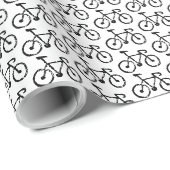 Racing fiets print inpakpapier (Rol Hoek)