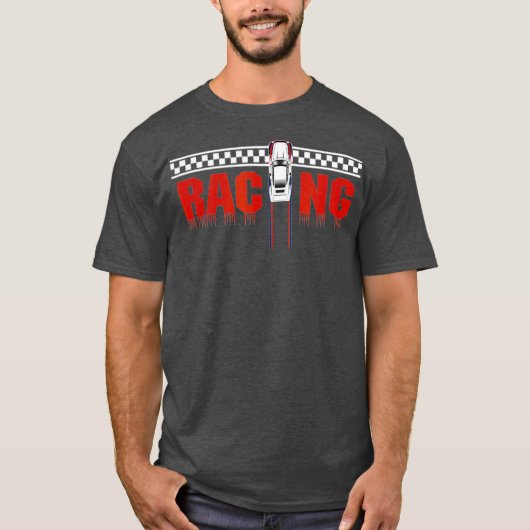 Racing Finish End Line T Shirt - Drag Racing (Voorkant)