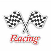 Racing Finish Flags Car Sticker (Voorkant)