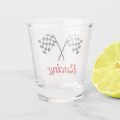 Racing Finish Flags Shot Glas (Achterkant)