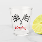 Racing Finish Flags Shot Glas (Voorkant)