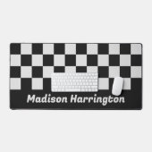 Racing Flag Aangepaste naam Bureaumat (Keyboard & Muis)