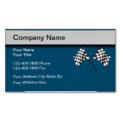 Racing Flag Automotive Visitekaartje Magneten (Voorkant)