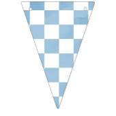 Racing Flag Checkered Blue & White bunting banner (Eerste vlag)