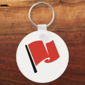 Racing Flag Red Sleutelhanger (Voorkant)