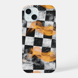 Racing Flames Design Phone Case iPhone 15 Case