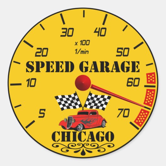 Racing gauges Sticker (Voorkant)