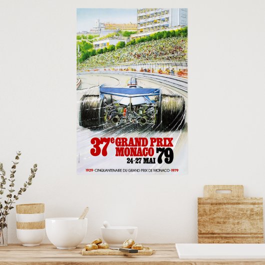 Racing  Grand Prix Monaco 79 Poster (Keuken)