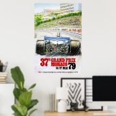 Racing  Grand Prix Monaco 79 Poster (Thuiskantoor)