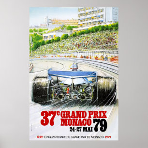 Racing  Grand Prix Monaco 79 Poster