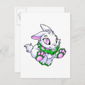 Racing green Cybunny Briefkaart (Voorkant / Achterkant)