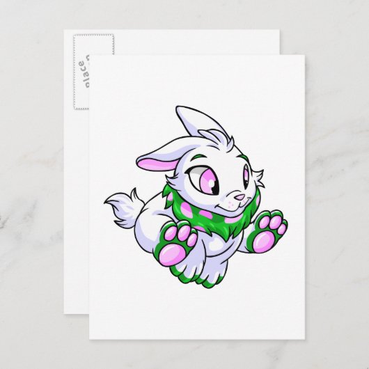 Racing green Cybunny Briefkaart (Voorkant / Achterkant)