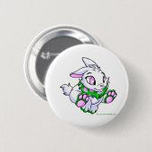 Racing green Cybunny Ronde Button 5,7 Cm (Voorkant /achterkant)