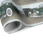 Racing Green Jaguar XK 120 Cadeaupapier (Rol Hoek)