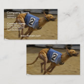 Racing Greyhound Dog Visitekaartje (Voorkant / Achterkant)