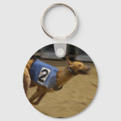 Racing Greyhound Sleutelhanger (Voorkant)