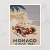  Racing - Grote Prijs van Monaco van 1937  Briefkaart (Voorkant)