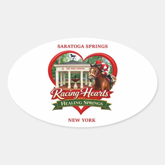 Racing Heart en Genezende Bronnen - Sticker (Voorkant)