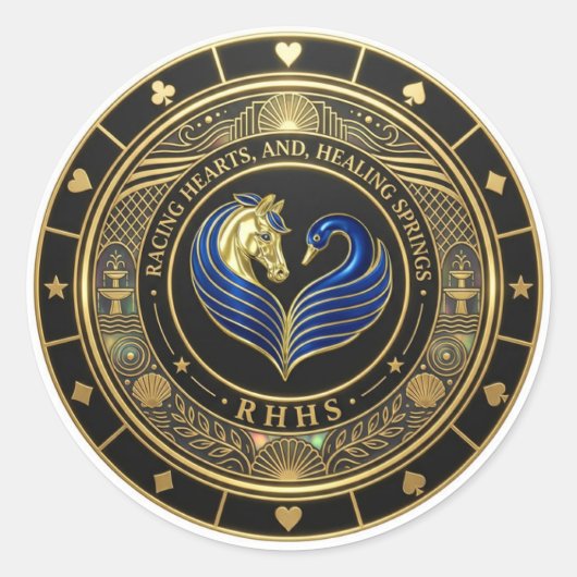 Racing Hearts en Healing Springs - Sticker (Voorkant)