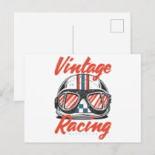 Racing Helmet Briefkaart (Voorkant / Achterkant)