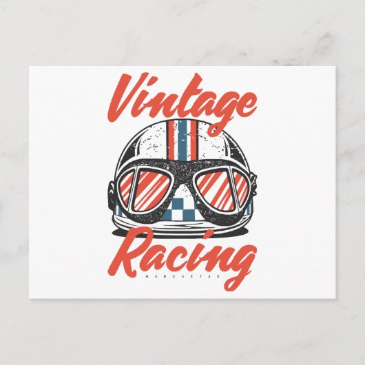 Racing Helmet Briefkaart (Voorkant)
