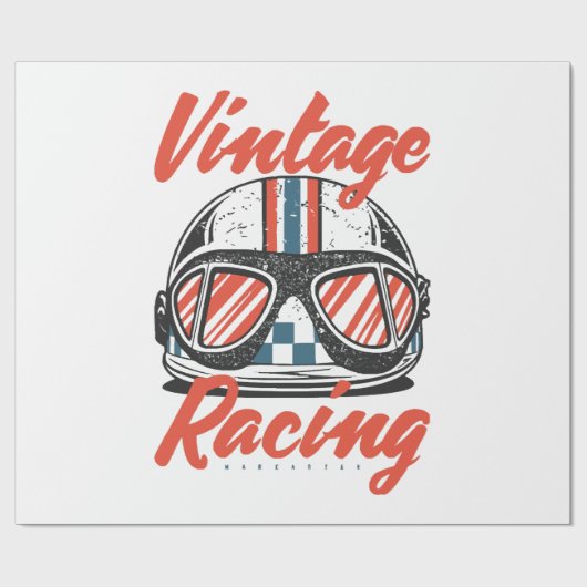 Racing Helmet Cadeaupapier (Vlak)