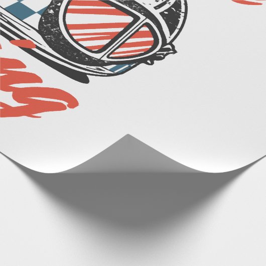 Racing Helmet Cadeaupapier (Hoek)