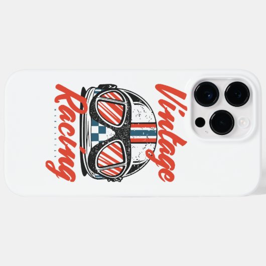 Racing Helmet Case-Mate iPhone Case (Achterkant (horizontaal))