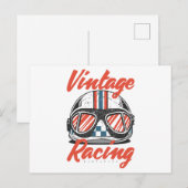 Racing Helmet Feestdagenkaart (Voorkant / Achterkant)