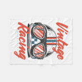 Racing Helmet Fleece Deken (Voorkant (Horizontaal))