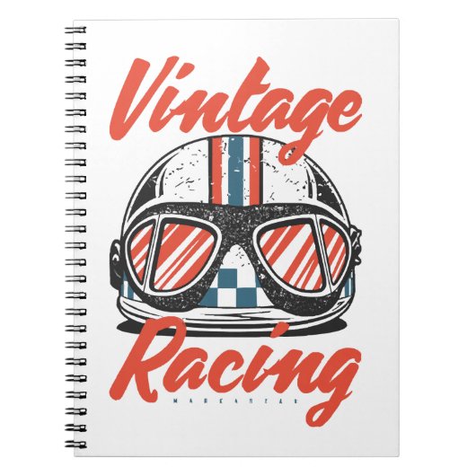 Racing Helmet Notitieboek (Voorkant)
