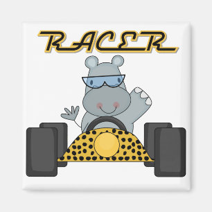 Racing Hippo T-shirts en cadeautjes Magneet